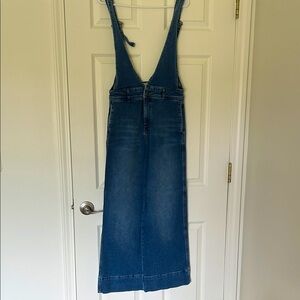 Free People Indigo Denim Overalls